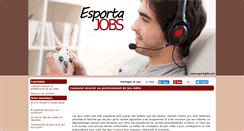 Desktop Screenshot of esportajobs.com